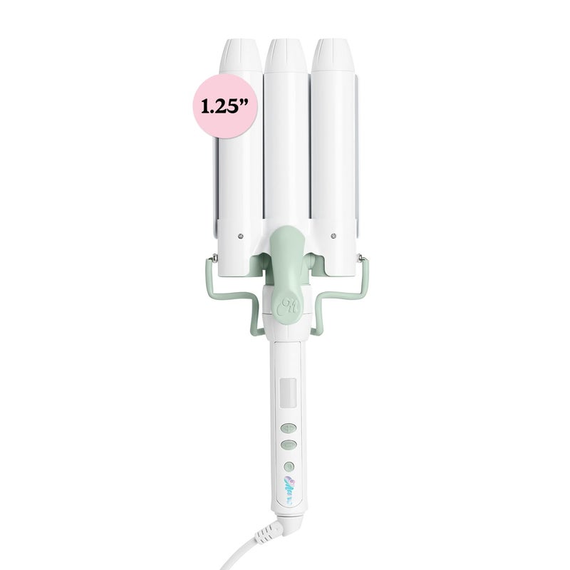 mane -tain the Waves Kit - 1.25" 3 Barrel Hair Waver Styling Attachment & Power Bottom Base to Attach Multiple Hair Styling Irons - For Long-Lasting, Shiny Loose Curls & Beach Waves (2 Count) - Image 1